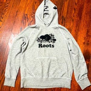 Large salt and pepper Roots hoodie